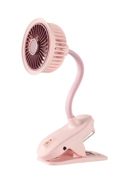 Buğz Taşınabilir Mini Klips Bebek Arabası Fanı, Fan Elektrikli Soğutma Hava Sirkülatöründe 360 Derece Dönebilen Klips