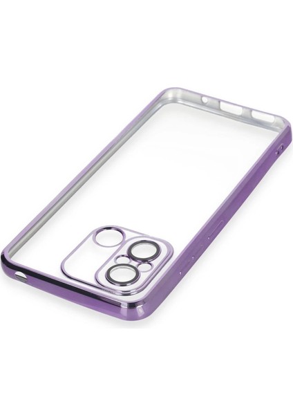 Xiaomi Redmi 12C Kılıf Razer Lensli Silikon - Mor fırsatları