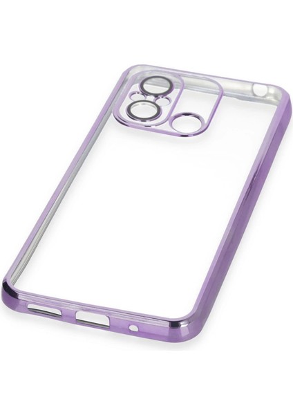Xiaomi Redmi 12C Kılıf Razer Lensli Silikon - Mor indirimleri