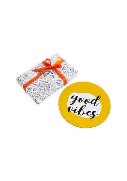 Good Vibes Tasarımlı Yuvarlak Mouse Pad - Mouse Altlığı - Mousepad - Mouse Pad - Fare Altlığı modelleri