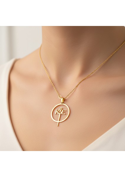 8 Ayar Altın Kolye Ucu E&k GM11209 1 gr