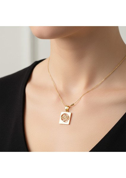 8 Ayar Altın Kolye Ucu D&s GM11054 0.5 gr