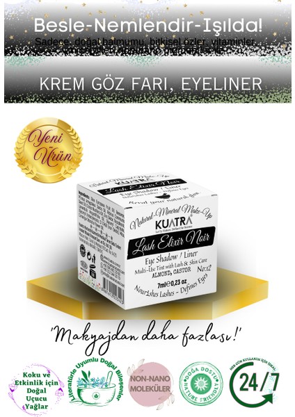 Lash Elixir Noir Eye Shadow/liner Multi-Use Tint With Lash &skin Care