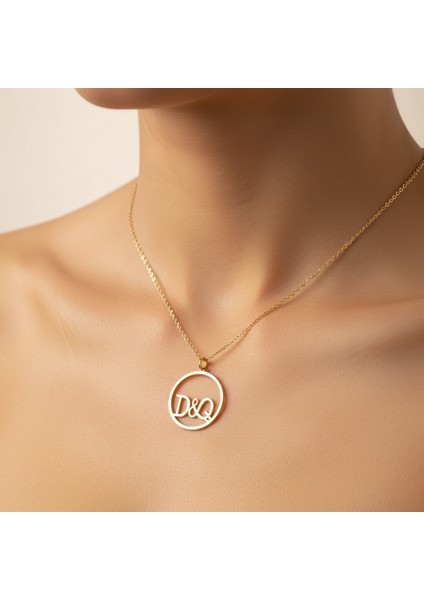 14 Ayar Altın Kolye Ucu D&q GM11031 0.5 gr