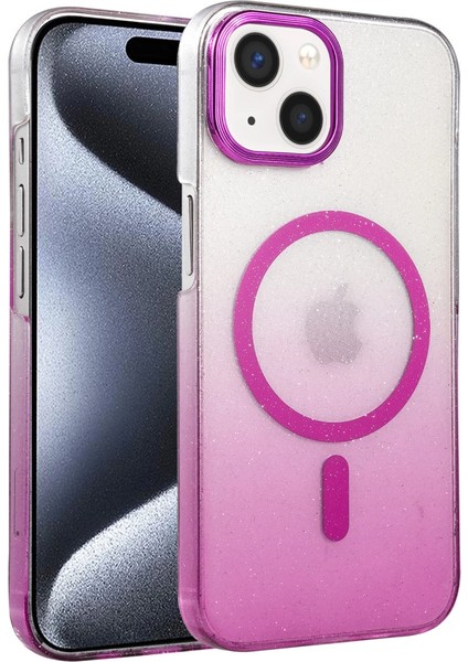 Apple Iphone 15 Plus Glossy Magsafe Kapak - Mor