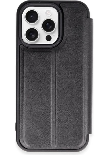 Iphone 14 Pro Max Kılıf Flip Cover - Siyah