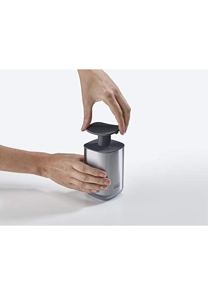 Presto Paslanmaz Çelik Hijyenik -Push Sıvı Sabunluk, Geniş Pompalı, Tek Boy, Paslanmaz Çelik/gri modelleri