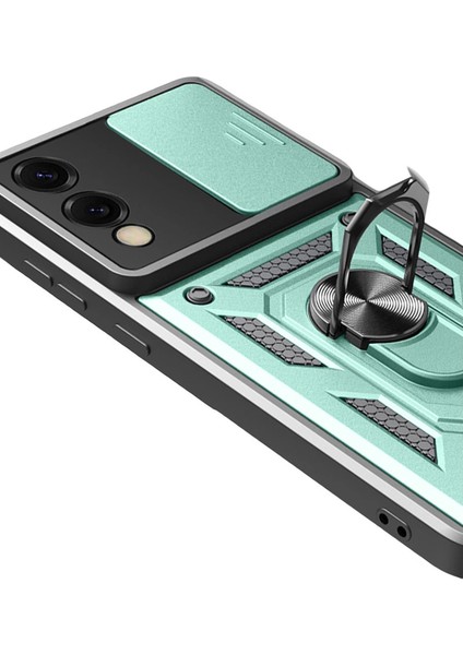 Samsung Galaxy S25 Edge Pars Lens Yüzüklü Silikon - Yeşil fırsatları