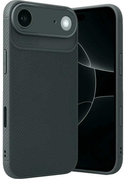 Apple Iphone 17 Air Auto Focus Karbon Kapak - Koyu Yeşil