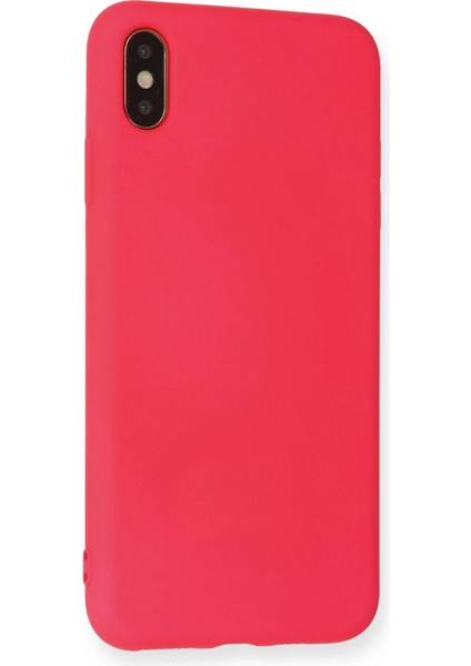 Iphone Xs Max Kılıf Nano Içi Kadife Silikon - Koyu Pembe modelleri