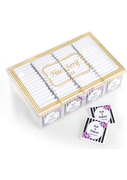 [Kendin Yap] İsimli Nikah Dökme Çikolatası (70 Madlen Çikolata)
