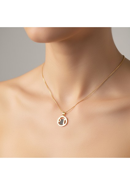 8 Ayar Altın Kolye Ucu D&p GM11020 0.5 gr