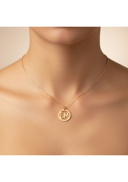 8 Ayar Altın Kolye Ucu E&m GM11234 1 gr