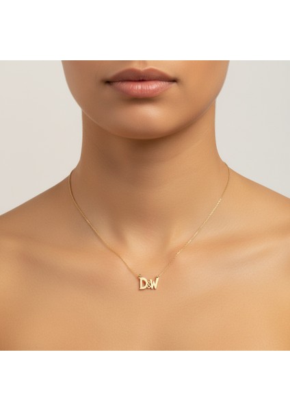 8 Ayar Altın Kolye Ucu D&w GM11099 0.5 gr