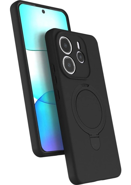 Xiaomi Redmi Note 14 4g Regal Magsafe Standlı Kapak - Siyah