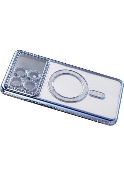 Xiaomi Poco X6 Pro Joke Simli Magneticsafe Kılıf - Mavi fırsatları