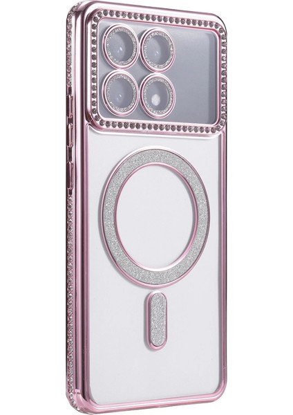 Xiaomi Poco X6 Pro Joke Simli Magneticsafe Kılıf - Pembe modelleri