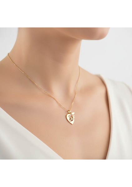 14 Ayar Altın Kolye Ucu E&f GM11150 1 gr