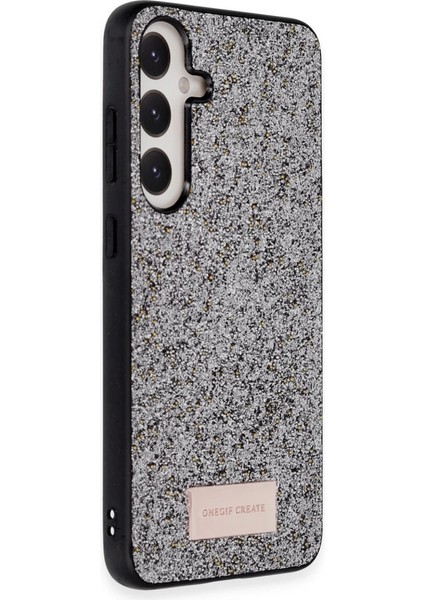 Onegif Samsung Galaxy A05S Bright Simli Kapak - Gümüş fiyatları