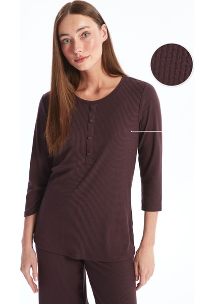 Yeni Sezon Kadın Bisiklet Yaka Düz Tişört