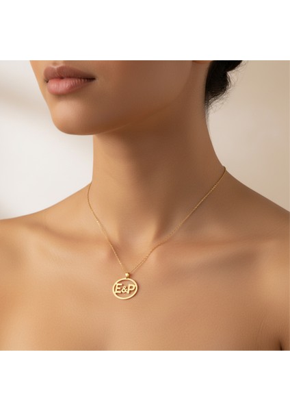 8 Ayar Altın Kolye Ucu E&p GM11263 0.5 gr