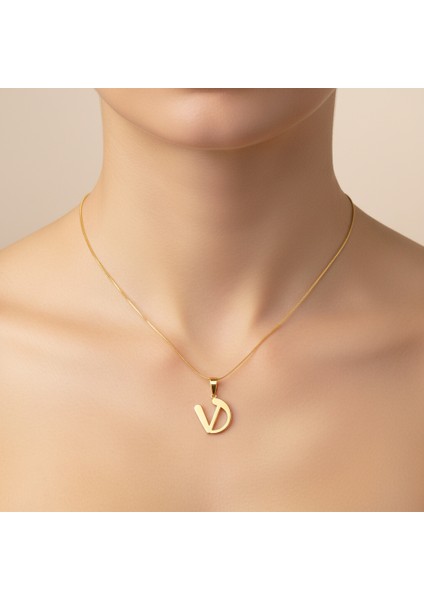 8 Ayar Altın Kolye Ucu D&v GM11093 0.5 gr