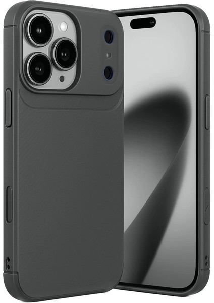 Apple Iphone 17 Pro Max Auto Focus Karbon Kapak - Gri