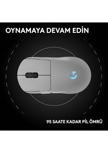 G Pro 2 Lıghtspeed Kablosuz Oyun Mouse'u, Hero 2 32K Dpı Sensör, 500+ Ips, Usb-C Şarj, 4 Özelleştirilebilir Tuş, Sağ ve Sol Elle Kullanıma Uygun, Pc/mac Için, Beyaz fiyatları