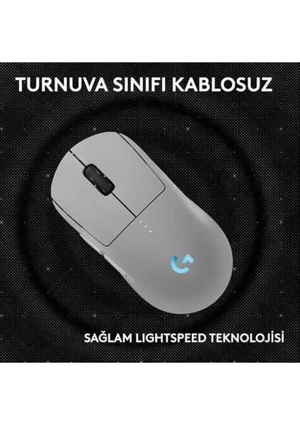 G Pro 2 Lıghtspeed Kablosuz Oyun Mouse'u, Hero 2 32K Dpı Sensör, 500+ Ips, Usb-C Şarj, 4 Özelleştirilebilir Tuş, Sağ ve Sol Elle Kullanıma Uygun, Pc/mac Için, Beyaz modelleri