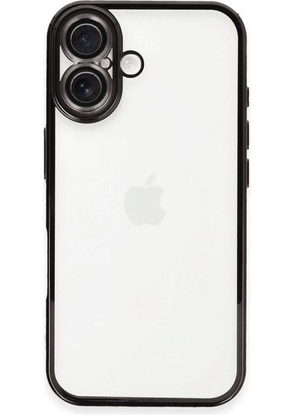Iphone 16 Kılıf Razer Lensli Silikon - Siyah