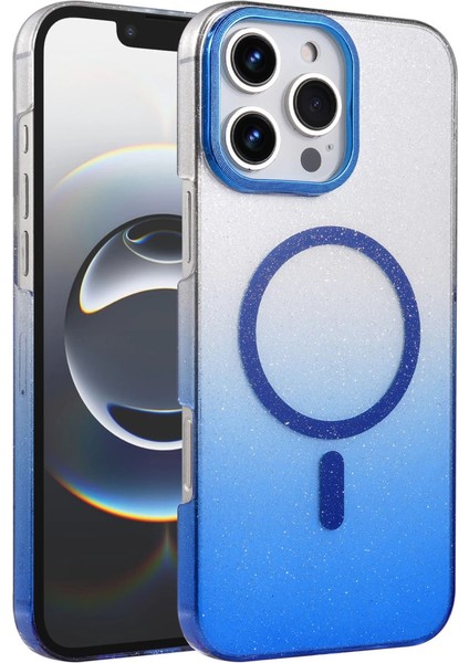 Apple Iphone 16 Pro Max Glossy Magsafe Kapak - Mavi