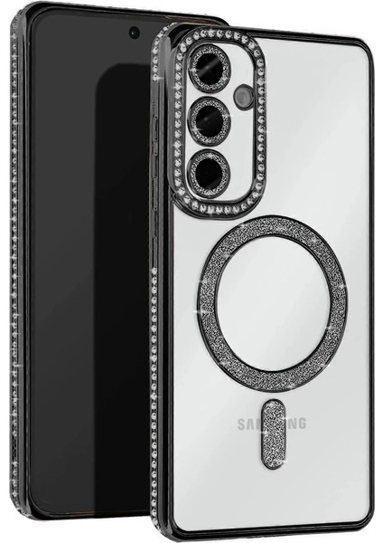 Samsung Galaxy A56 Joke Simli Magneticsafe Kılıf - Siyah