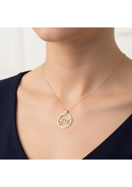 8 Ayar Altın Kolye Ucu E&h GM11179 1 gr