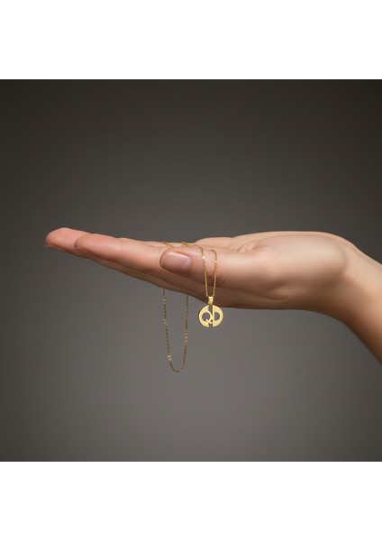 8 Ayar Altın Kolye Ucu D&q GM11033 0.5 gr fiyatları