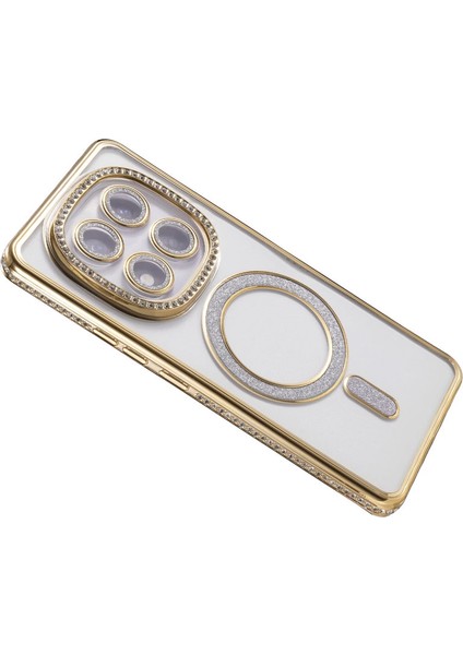 Xiaomi Redmi Note 14 Pro 4g Joke Simli Magneticsafe Kılıf - Gold fırsatları