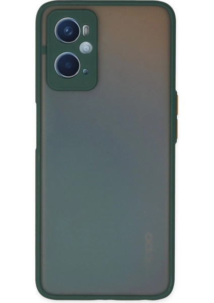 Oppo A96 Kılıf Montreal Silikon Kapak - Yeşil