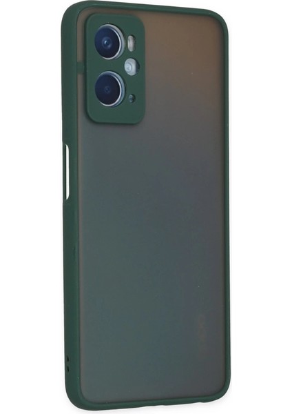 Oppo A96 Kılıf Montreal Silikon Kapak - Yeşil modelleri