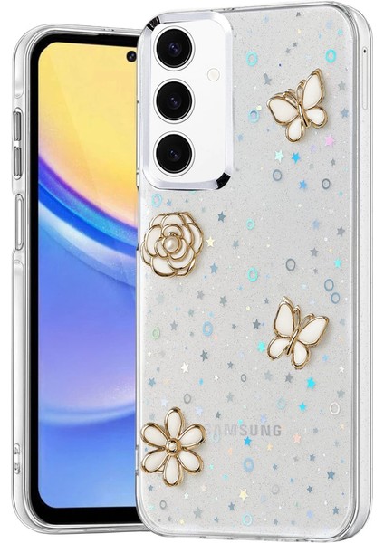 Samsung Galaxy A15 4g Fiyonk Desenli Kapak - Desen 10