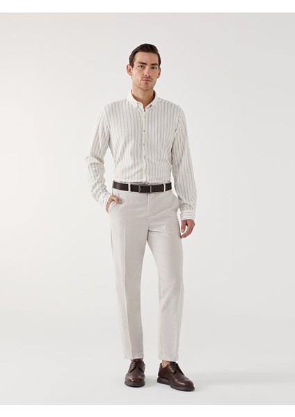 Yeni Sezon Slim Fit Uzun Kollu Çizgili Erkek Gömlek fiyatları