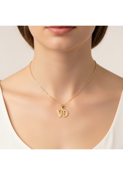 8 Ayar Altın Kolye Ucu D&v GM11095 1 gr