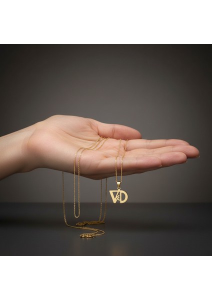 8 Ayar Altın Kolye Ucu D&v GM11095 1 gr fiyatları