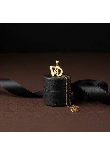 8 Ayar Altın Kolye Ucu D&v GM11095 1 gr modelleri