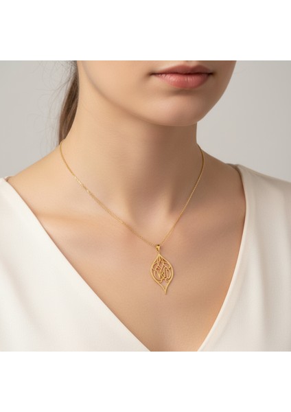 8 Ayar Altın Kolye Ucu D&w GM11096 1 gr