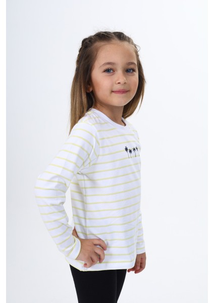 Kız Çocuk Çizgili Tişört modelleri