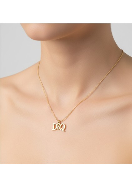 8 Ayar Altın Kolye Ucu D&q GM11026 1 gr