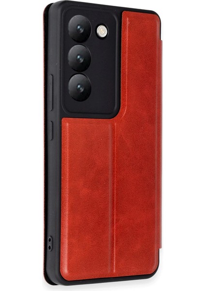 Vivo V30 Lite 4g Kılıf Flip Cover - Kırmızı fiyatları