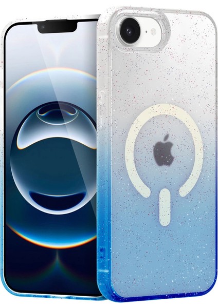 Apple Iphone 16E Pummel Shiny Magsafe Kapak - Mavi