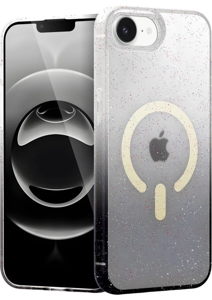 Apple Iphone 16E Pummel Shiny Magsafe Kapak - Siyah