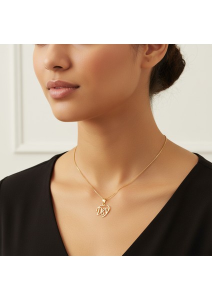 8 Ayar Altın Kolye Ucu D&y GM11129 0.5 gr