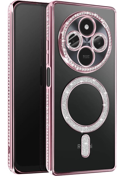 Xiaomi Redmi 14C Joke Simli Magneticsafe Kılıf - Pembe